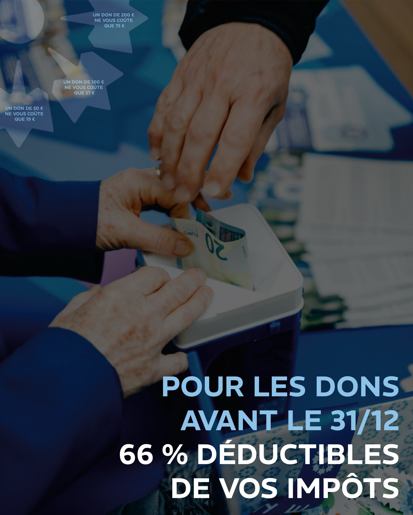 ⏳ Donnez avant le 31 décembre
Ne vivant que de don, chaque geste permet au Bleuet de France de poursuivre ses actions auprès militaires blessés, victimes du terrorisme, pupilles de la Nation et familles endeuillées, pour les accompagner dans leur parcours de reconstruction.
Et parce que la solidarité est aussi encouragée, 66 % de votre don sont déductibles de vos impôts. Par exemple :
➡️ Un don de 50 € vous revient à 19 €
➡️ Un don de 100 € vous revient à 37 €
➡️ Un don de 200 € vous revient à 75 €
Il vous reste que quelques jours. Faites un don avant le 31 décembre sur don.bleuetdefrance.fr (lien en bio) 🔵
Pour que l’espoir continue, chaque geste compte 🤝
#BleuetdeFrance #don #défiscalisation #solidarité #impots