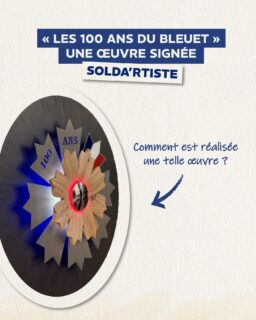 🔵 « Les 100 ans du Bleuet » 🔵

C’est le nom de l’œuvre remise par l’association @solda_rtiste en décembre dernier, une création profondément symbolique où la superposition de matières contrastées donne corps à la mémoire et à la résilience.

Cette œuvre prend une dimension encore plus forte lorsqu’on sait qu’elle a été réalisée par deux membres de l’association, par @woodsteel38 et @belhani_mehdi, tous deux militaires blessés, pour qui la création devient un espace de reconstruction, d’expression et de transmission, bien au-delà du geste artistique.

À travers cette sculpture, un lien évident se tisse entre le Bleuet de France et Solda’rtiste, deux engagements qui se rejoignent autour d’une même mission : soutenir, accompagner et reconstruire celles et ceux qui ont été blessés au service de la Nation.

Découvrez tout le processus de réalisation ⬆️

#BleuetdeFrance #art #sculpture #militaire
