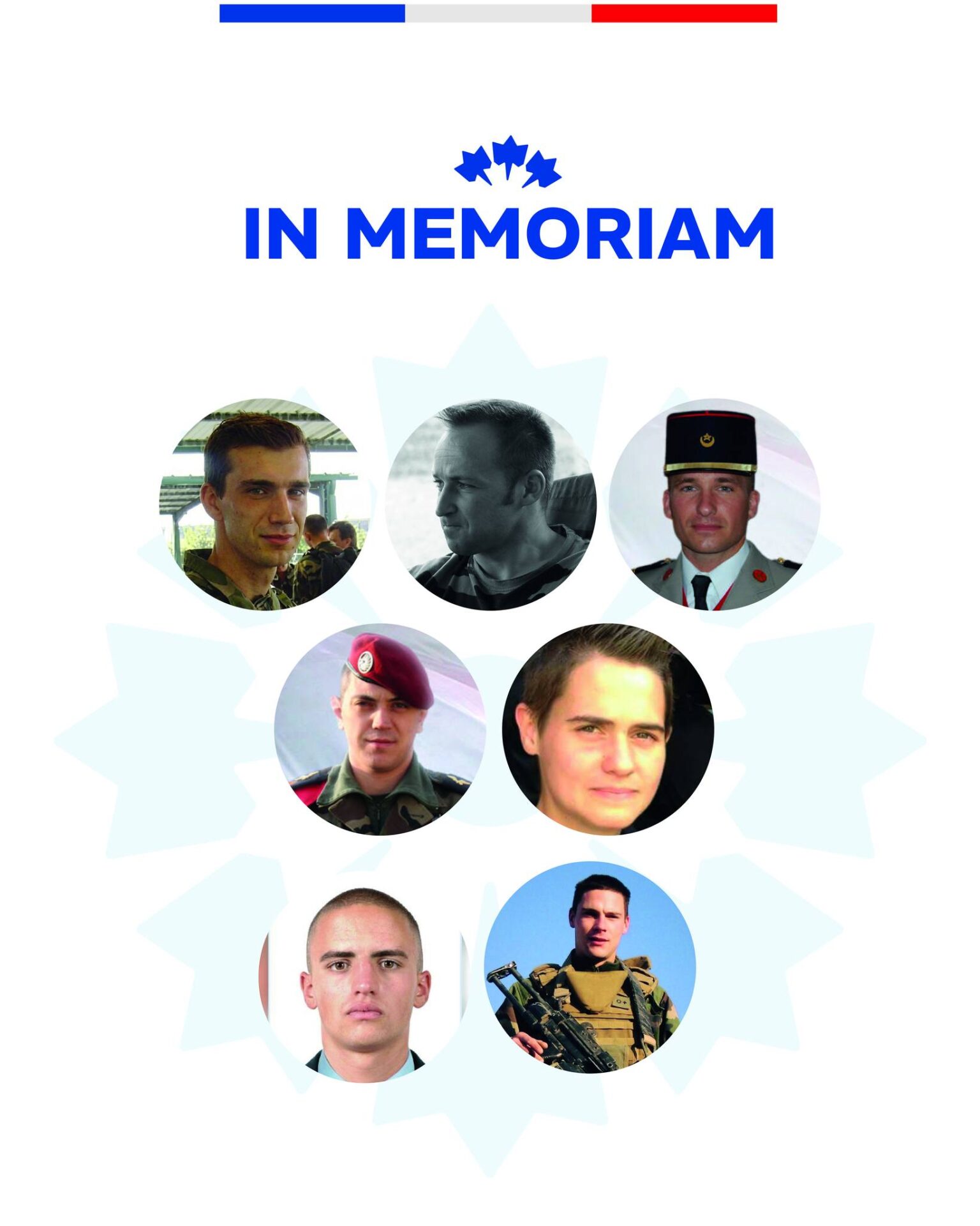 [In memoriam]

Le Bleuet de France rend hommage à ces femmes et ces hommes tombés en service. Leur courage, leur dévouement et leur sacrifice ne doivent jamais être oubliés. Nous restons aux côtés de leurs proches pour les accompagner et les soutenir dans leur parcours de reconstruction.

Pour que l'espoir continue, chaque geste compte ➡️ lien en bio