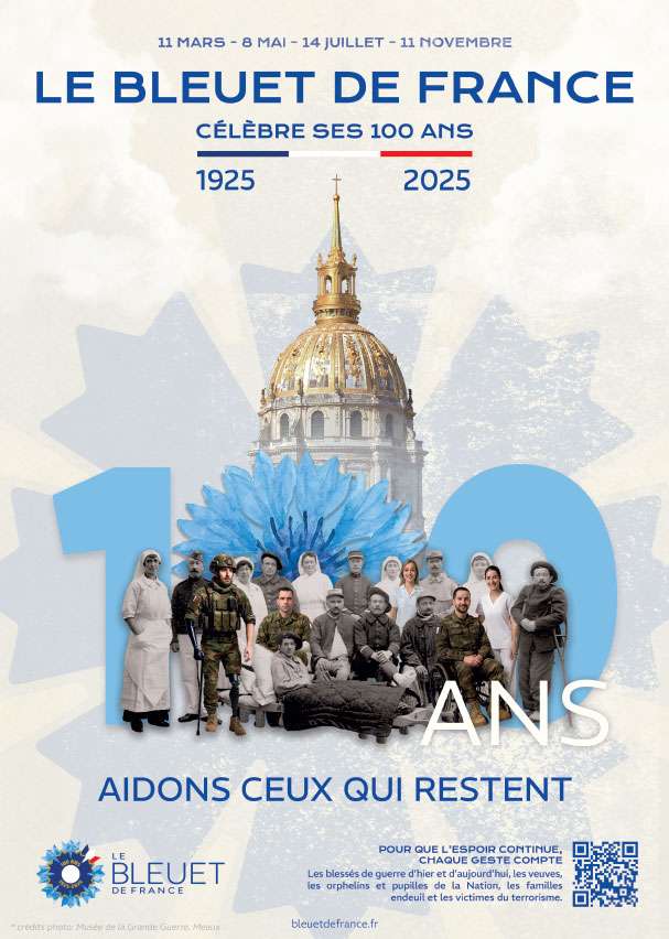 Affiche du centenaire du Bleuet de France